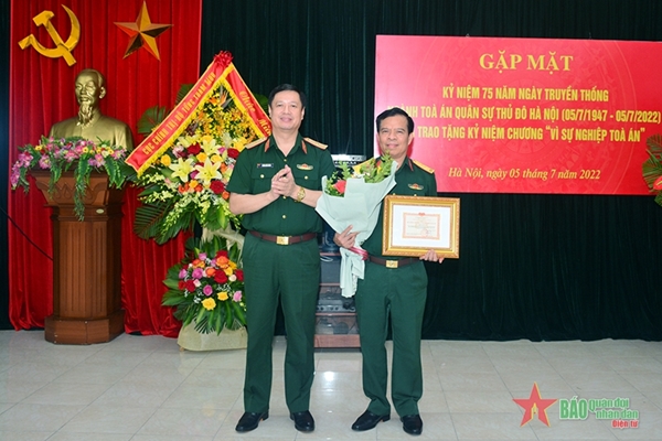 Kỷ niệm 75 năm Ngày truyền thống ngành tòa án quân sự Thủ đô Hà Nội